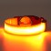Collar with backlight size S, Osh 35-43 x 2.5 cm, 3 lumines of the glow orange
