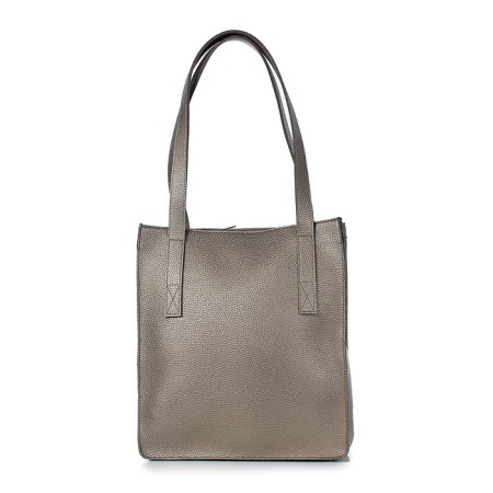 Female bag, artificial leather, 295x335x100 cm, platinum-1