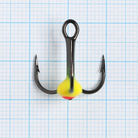 Triple hooks for Lucky John lure with colored drops, color 04, No. 04, 10 pcs.-1
