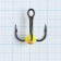 Triple hooks for Lucky John lure with colored drops, color 04, No. 04, 10 pcs.