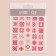 Nail stickers "Pink mosaic", voluminous, pink color