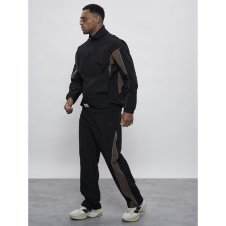 Sports suit men's, size 48, black color-5