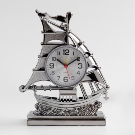 Clock - desktop clipper, discrete move, dial d -7.5 cm, 17 x 21.5 cm-3