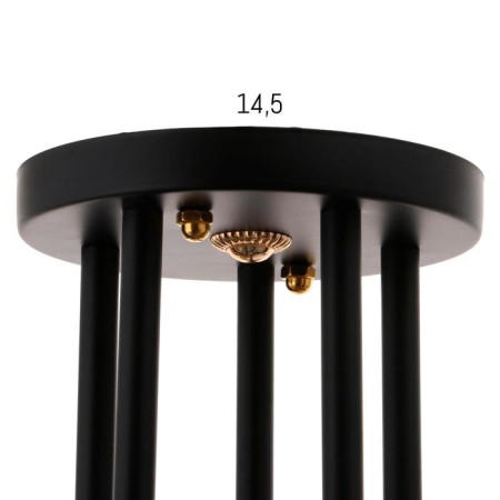 Chandelier 10101/5 5x60W E27, black/amber, 56x56x28 cm-4