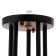 Chandelier 10101/5 5x60W E27, black/amber, 56x56x28 cm