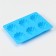 The form for baking the share "Sweets. RIB circle ”, silicone, 25.5 × 17.5 × 3 cm, 6 cells (D = 7 cm), blue color