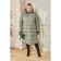Female coat, size 64, green color