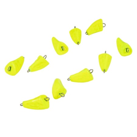 Cargo bullet-excentric stained collapsible Yaman 10 pcs., 12 g, yellow-3