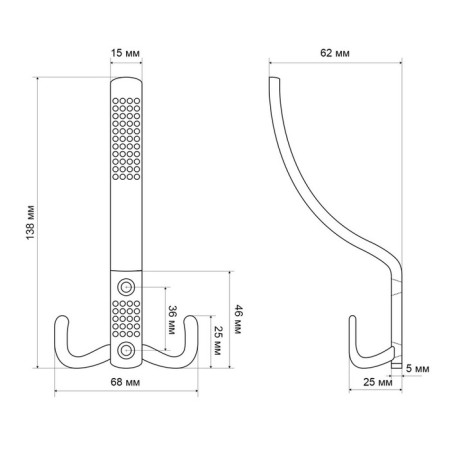 Hook-lick "Standard" 212 A GP, Color Gold-1