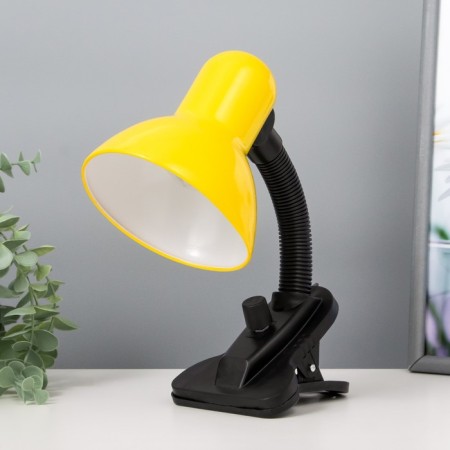 E27 desktop lamp, light regulator on the clamp (220V) yellow (108a) Risalux
