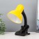 E27 desktop lamp, light regulator on the clamp (220V) yellow (108a) Risalux