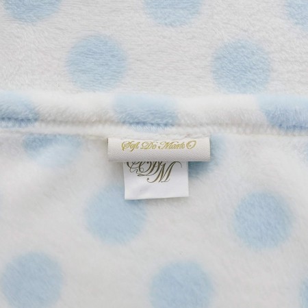 Baby plaid with a toy, size 90x120 cm, blue color-5