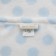 Baby plaid with a toy, size 90x120 cm, blue color