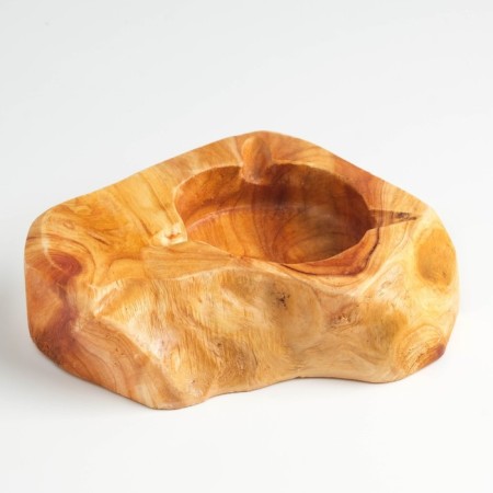 An ashtray made of wood, handmade-3
