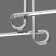 Ceiling chandelier Mantra Cinto, Led, 1600lm, 3000k, 960x85x360 mm, chromium color