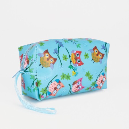 Cosmetic bag with lightning, blue color