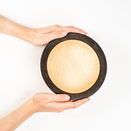 Bulk deep MAGISTRO wooden, 18 cm, 500 ml, from a solid array of cedar-4