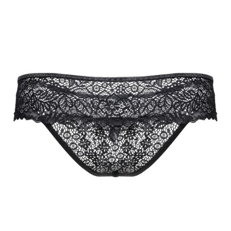 Panties Eromantica, Juno, with access, black color, size 54-56-3