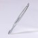 Pinzet begged, wide, 8.5 cm, silver color