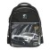 School backpack, 40 x 33 x 19 cm, ergonomic back, stavia "monochrome", black/orange