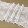 Lace elastic fabric, 180 mm × 2.7 ± 0.5 m, white color