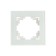 1-seater frame, glass, Stekker series Katrin, GFR00-7001-01, white