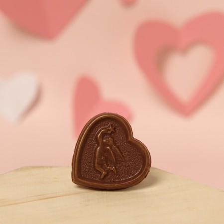 Figure chocolate "heart with an angel", milk, 7 g-2