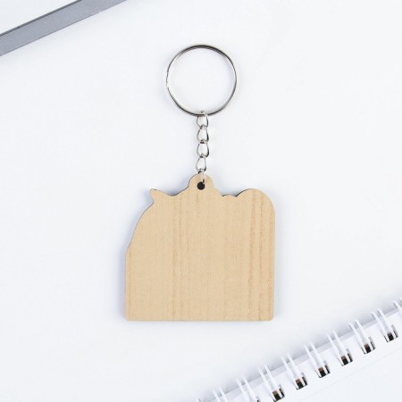 Wooden keychain "Anapa", 5 x 5 cm-2