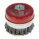 Metal brush for Ushm scrap, twisted wire, Heavy dute "Cup", M14, 75 mm