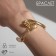 Bracelet "Hiring", color gold, 7 cm