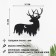 Decoration wall -mounted for the interior, panel on a wall of wood "deer", 37 x 36 cm