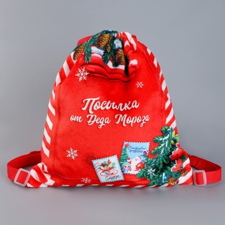 Bag children's New Year's "Parcel from Santa Claus", 35 x 30 cm., For the New Year-1