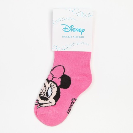 Носки для девочки «Минни Маус", DISNEY, 12-14 см, цвет розовый-4