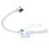 AKVater bath siphon, 1 1/2 "x40 mm, adjustable, with corrugation 40x40/50 mm