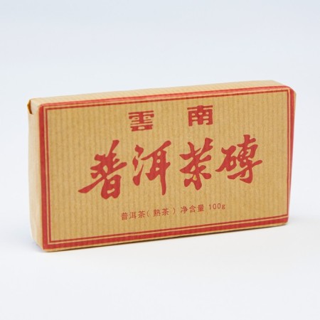 Chinese sustained tea "Shu puer. Puer chal zhuan", 100 g, 2017, Yunnan, brick-3