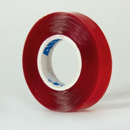 Bilateral tape ABRO TG-010-0.5-2.5-RA, on an acrylic basis, transparent, 10 mm x 2.5 m