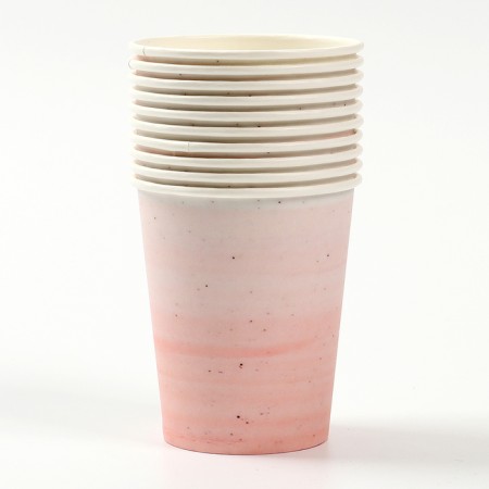 A single -single -paper glass "Pink Ceramics", 250 ml-2