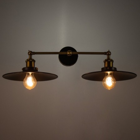 Sconces "Kandela" 2he27 black 22x22x10cm-3
