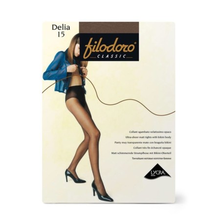 Women's tights Filodoro Delia, 15 DEN, size 4, GLace color-1