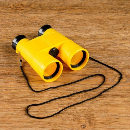 Binoculars 6x, childish, plastic, neck lace, mix, 11x13 cm-4