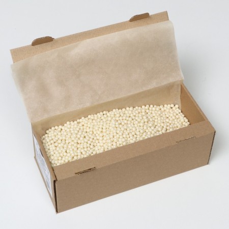 Confectionery sprinkling with a soft center "Pearls", silver, 6-8 mm, 1.5 kg-1