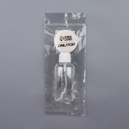 A bottle for storage, with a spray, with a division scale, 75 ml, white/transparent color-4