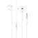 Hoco M101 headphones, wired, inserts, microphone, 1.2 m, white