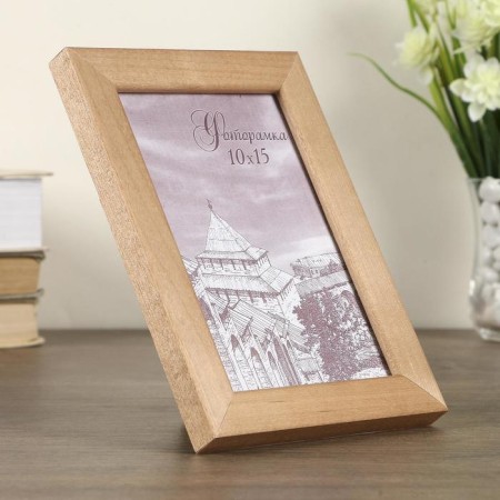 Photo frame pine С24 oak 10x15 cm (plastic screen)-1
