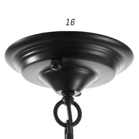 Chandelier 2716/6 E27 40W Black 80x80x55-85 cm Bayerlux-6