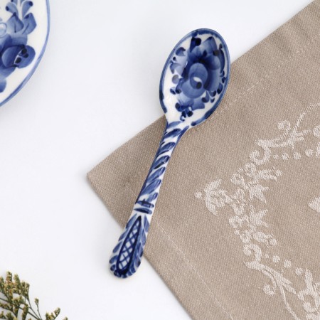 Spoon "Flowers", large, 15 x 4 cm-1