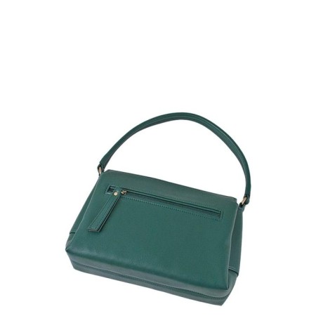 Bag Female claim. Kozh, lightning, green color-1