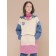 Sweatshirt for girls, height 128 cm, coral color