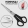 Hairdressers scissors, blade-5.5 cm, black color, n-040