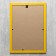 Photo frame MDF 21x30 cm, No. 6, width 18 mm, thickness 12 mm, yellow (plastic screen)